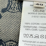 セリーヌ CELINE マカダム柄デニムジャケット ブルー デニム レディース デニムジャケット