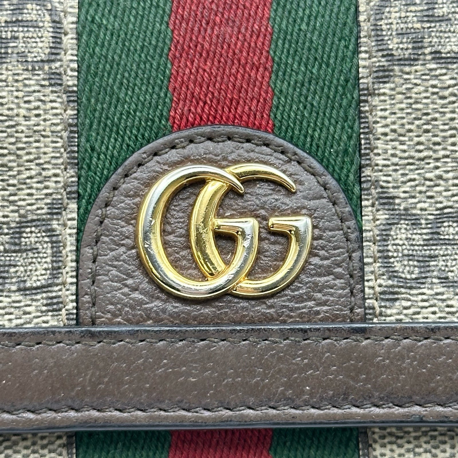 グッチ GUCCI オフィディアコンパクトウォレット 598662 ブラウン GG