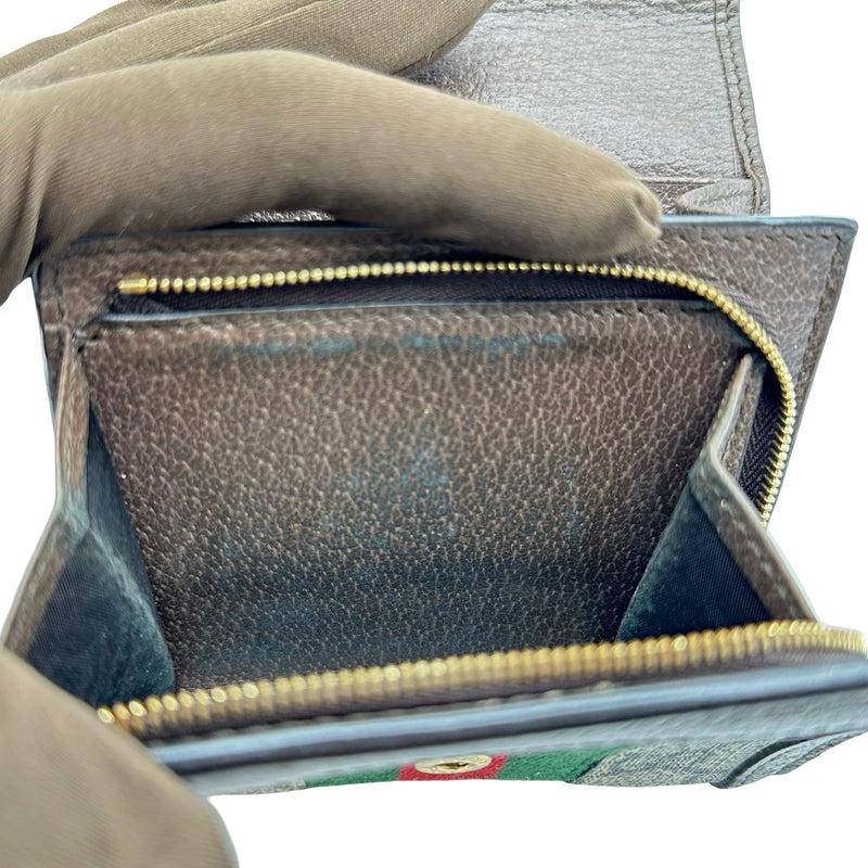グッチ GUCCI オフィディアコンパクトウォレット 598662 ブラウン GG