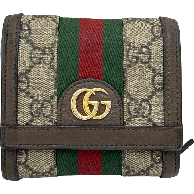 グッチ GUCCI オフィディアコンパクトウォレット 598662 ブラウン GG
