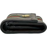 グッチ GUCCI オフィディアコンパクトウォレット 598662 ブラウン GGスプリーム/レザー レディース 二つ折り財布