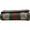 グッチ GUCCI オフィディアコンパクトウォレット 598662 ブラウン GGスプリーム/レザー レディース 二つ折り財布