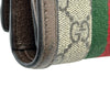 グッチ GUCCI オフィディアコンパクトウォレット 598662 ブラウン GGスプリーム/レザー レディース 二つ折り財布
