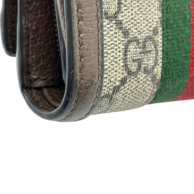 グッチ GUCCI オフィディアコンパクトウォレット 598662 ブラウン GG
