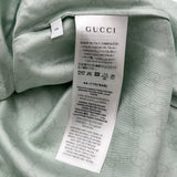 グッチ GUCCI x ヒグチユウコ GG総柄シルクシャツ 864048 グリーン シルク メンズ 半袖シャツ