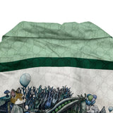 グッチ GUCCI x ヒグチユウコ GG総柄シルクシャツ 864048 グリーン シルク メンズ 半袖シャツ