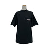 バレンシアガ BALENCIAGA キャンペーンロゴ刺繡半袖Tシャツ 641675 ブラック コットン メンズ 半袖Ｔシャツ