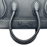 セリーヌ CELINE ラゲージナノショッパー ネイビー ゴールド金具 カーフスキン レディース ショルダーバッグ