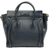 セリーヌ CELINE ラゲージナノショッパー ネイビー ゴールド金具 カーフスキン レディース ショルダーバッグ
