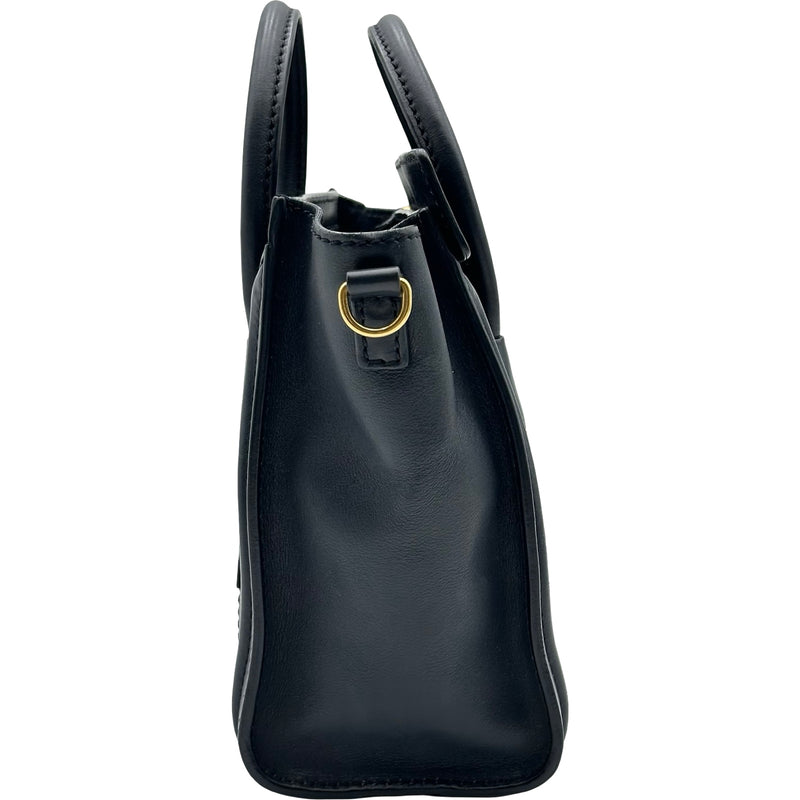 セリーヌ CELINE ラゲージナノショッパー ネイビー ゴールド金具