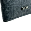 クリスチャン・ディオール Christian Dior 2つ折りカードホルダー 2ESCH138 ブラック シルバー金具 グラビティレザー メンズ カードケース