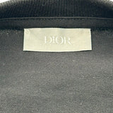 クリスチャン・ディオール Christian Dior ロゴ刺繍半袖Tシャツ 343J696C0554 ブラック コットン メンズ 半袖Ｔシャツ