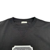 クリスチャン・ディオール Christian Dior ロゴ刺繍半袖Tシャツ 343J696C0554 ブラック コットン メンズ 半袖Ｔシャツ