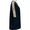 バーバリー BURBERRY チェックライン半袖Tシャツ 8106248 ブラック コットン メンズ 半袖Ｔシャツ