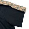 バーバリー BURBERRY チェックライン半袖Tシャツ 8106248 ブラック コットン メンズ 半袖Ｔシャツ