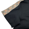バーバリー BURBERRY チェックライン半袖Tシャツ 8106248 ブラック コットン メンズ 半袖Ｔシャツ