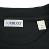 バーバリー BURBERRY チェックライン半袖Tシャツ 8106248 ブラック コットン メンズ 半袖Ｔシャツ