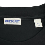 バーバリー BURBERRY チェックライン半袖Tシャツ 8106248 ブラック コットン メンズ 半袖Ｔシャツ