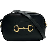 グッチ GUCCI ホースビット1955 ミニショルダーバッグ 760196 ブラック ゴールド金具 レザー レディース ショルダーバッグ