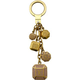 ルイ・ヴィトン LOUIS VUITTON ポルト・クレ・カボション M66461 ピンク系 ゴールド金具 メタル/エナメル レディース キーホルダー