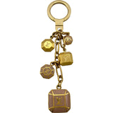 ルイ・ヴィトン LOUIS VUITTON ポルト・クレ・カボション M66461 ピンク系 ゴールド金具 メタル/エナメル レディース キーホルダー