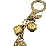 ルイ・ヴィトン LOUIS VUITTON ポルト・クレ・カボション M66461 ピンク系 ゴールド金具 メタル/エナメル レディース キーホルダー