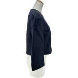 フォクシー ニューヨーク FOXEY NEW YORK Marizan ノーカラーデニムジャケット 43290 インディゴ デニム レディース デニムジャケット