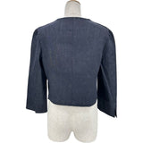 フォクシー ニューヨーク FOXEY NEW YORK Marizan ノーカラーデニムジャケット 43290 インディゴ デニム レディース デニムジャケット