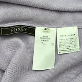 フォクシー FOXEY Kaylee リネン混ノースリーブニットワンピース 42194 パープル リネン レディース ワンピース