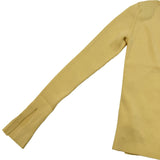 フォクシー FOXEY SUNSET クルーネックリブニット 40921 イエロー レーヨン レディース ニット
