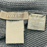 フォクシー FOXEY リネンクロス半袖ニットセーター 39676 ネイビー リネン レディース セーター