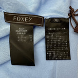 フォクシー FOXEY ビジューボタンシアーカーディガン 45336 ブルー レーヨン レディース カーディガン