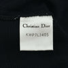 クリスチャン・ディオール Christian Dior CDロゴ刺繡バイカラーカーディガン KWP7L3405 ブラック レーヨン レディース カーディガン