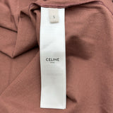セリーヌ CELINE 70sロゴ半袖Tシャツ 2X97I671Q ブラウン コットン レディース 半袖Ｔシャツ
