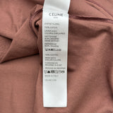 セリーヌ CELINE 70sロゴ半袖Tシャツ 2X97I671Q ブラウン コットン レディース 半袖Ｔシャツ