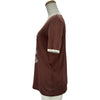 セリーヌ CELINE 70sロゴ半袖Tシャツ 2X97I671Q ブラウン コットン レディース 半袖Ｔシャツ
