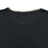クリスチャン・ディオール Christian Dior CDロゴ刺繡バイカラーカーディガン KWP7L3405 ブラック レーヨン レディース カーディガン