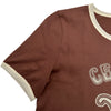セリーヌ CELINE 70sロゴ半袖Tシャツ 2X97I671Q ブラウン コットン レディース 半袖Ｔシャツ