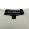 サルヴァトーレ・フェラガモ Salvatore Ferragamo ガンチーニ金具ノースリーブニットトップス 0688103 ホワイト レーヨン レディース ニット