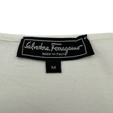 サルヴァトーレ・フェラガモ Salvatore Ferragamo ガンチーニ金具ノースリーブニットトップス 0688103 ホワイト レーヨン レディース ニット