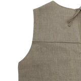 フォクシー FOXEY Linen Drop ノースリーブワンピース 34206 ベージュ リネン レディース ワンピース