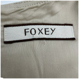 フォクシー FOXEY Linen Drop ノースリーブワンピース 34206 ベージュ リネン レディース ワンピース