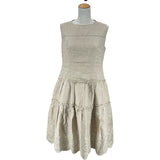 フォクシー FOXEY Dress GADENIA リネンノースリーブ 38115 ベージュ リネン レディース ワンピース