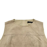 フォクシー FOXEY Dress GADENIA リネンノースリーブ 38115 ベージュ リネン レディース ワンピース