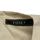 フォクシー FOXEY Dress GADENIA リネンノースリーブ 38115 ベージュ リネン レディース ワンピース
