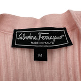サルヴァトーレ・フェラガモ Salvatore Ferragamo カシミヤノースリーブリブニットセーター 0663859 ピンク カシミヤ レディース セーター