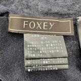 フォクシー FOXEY HALF MOON シアーボレロカーディガン 40754 ネイビー リネン レディース カーディガン