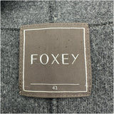 フォクシー FOXEY ショール付きウールニットコート 27594 グレー ウール レディース その他アウター