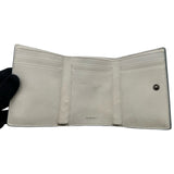 バレンシアガ BALENCIAGA エンベロープコンパクトウォレット 736730 グレー レザー ユニセックス 三つ折り財布