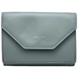 バレンシアガ BALENCIAGA エンベロープコンパクトウォレット 736730 グレー レザー ユニセックス 三つ折り財布